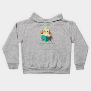 Have Yourself A Furry Little Christmas (Have Yourself A Merry Little Christmas) Christmas Present Dog Kids Hoodie